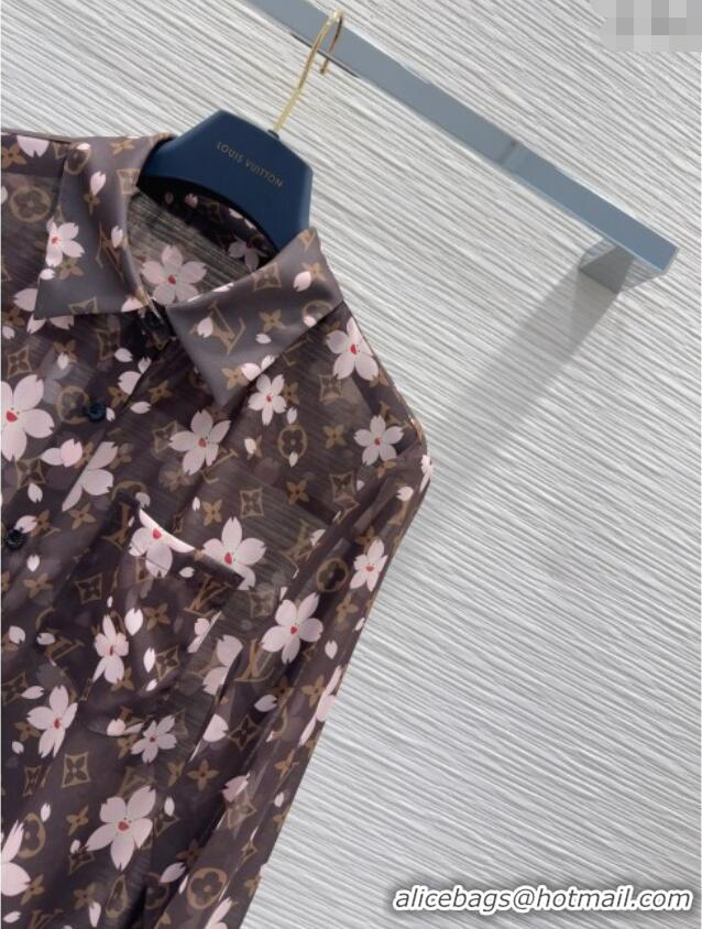 Market Sells Louis Vuitton Bloom Shirt L0410 Brown/Pink 2025