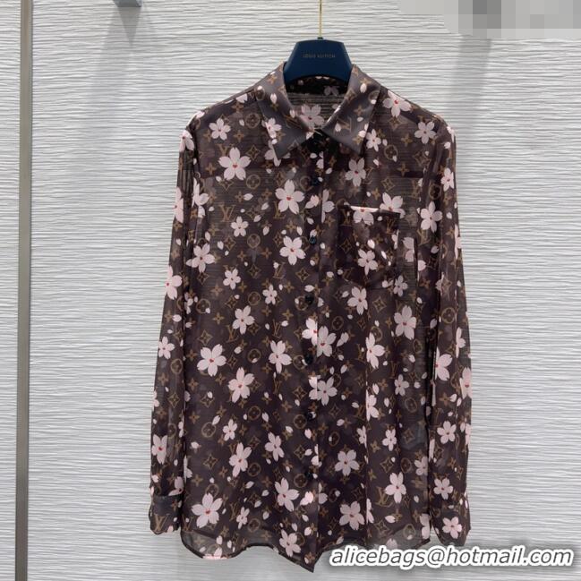 Market Sells Louis Vuitton Bloom Shirt L0410 Brown/Pink 2025