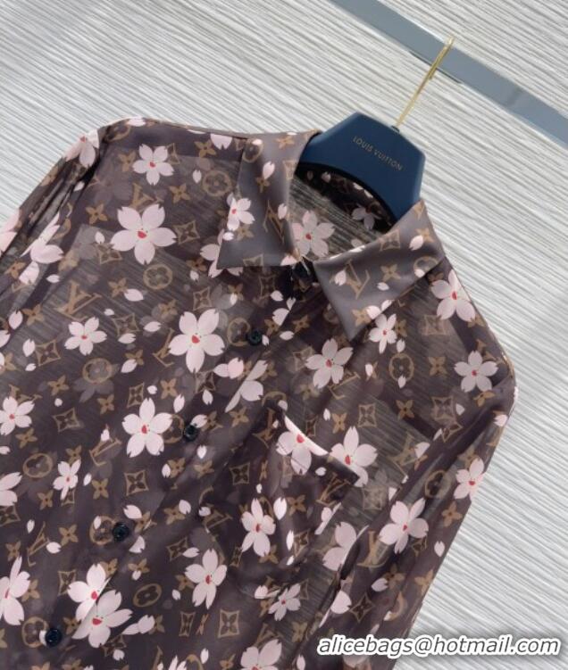 Market Sells Louis Vuitton Bloom Shirt L0410 Brown/Pink 2025