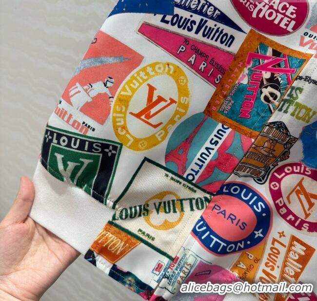 Super Quality Louis Vuitton Travel Patch Print Jacket LV050705 2025