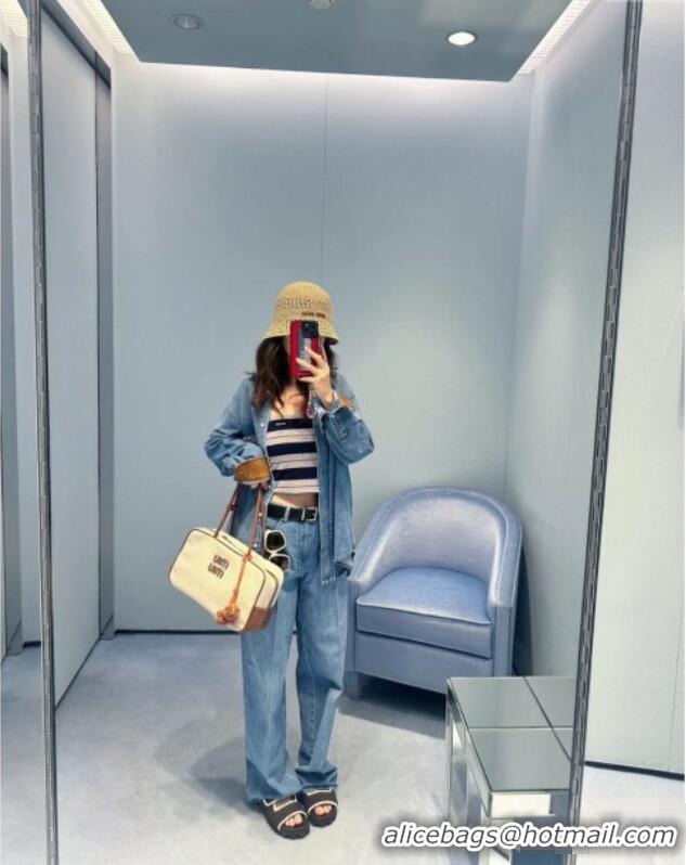 New Release Creation Miu Miu Denim Shirt M041033 Blue 2025