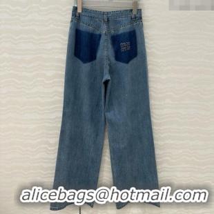 Buy Discount Miu Miu Denim Jeans M041034 Blue 2025