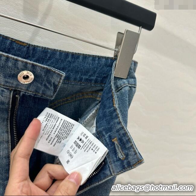 Buy Discount Miu Miu Denim Jeans M041034 Blue 2025