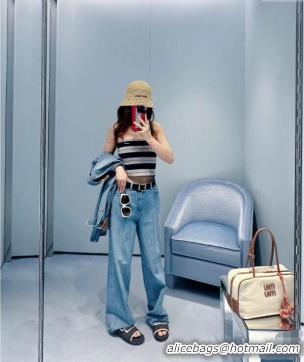 Buy Discount Miu Miu Denim Jeans M041034 Blue 2025