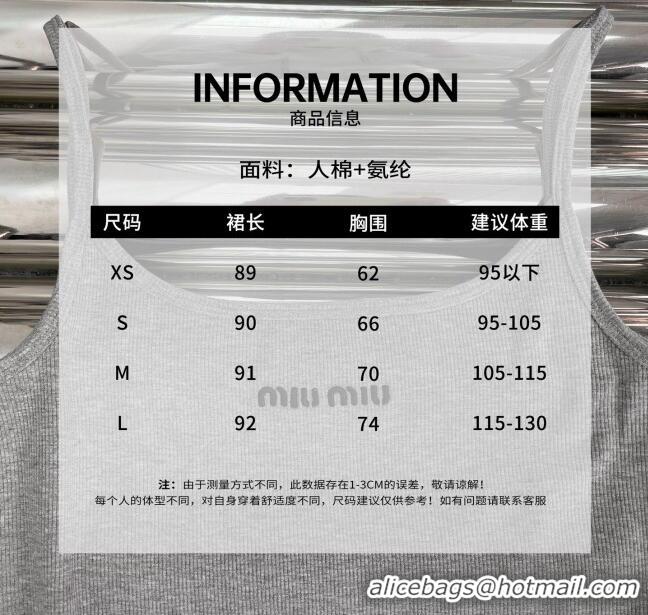 Spot Discount Miu Miu Dress M042826 Grey 2025