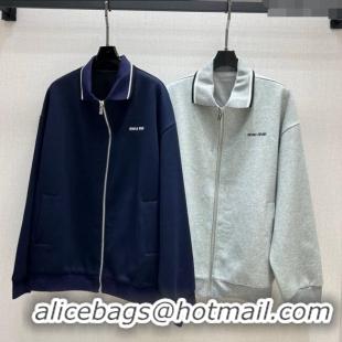​Super Quality Miu Miu Jacket 30071 Grey/Blue 2025