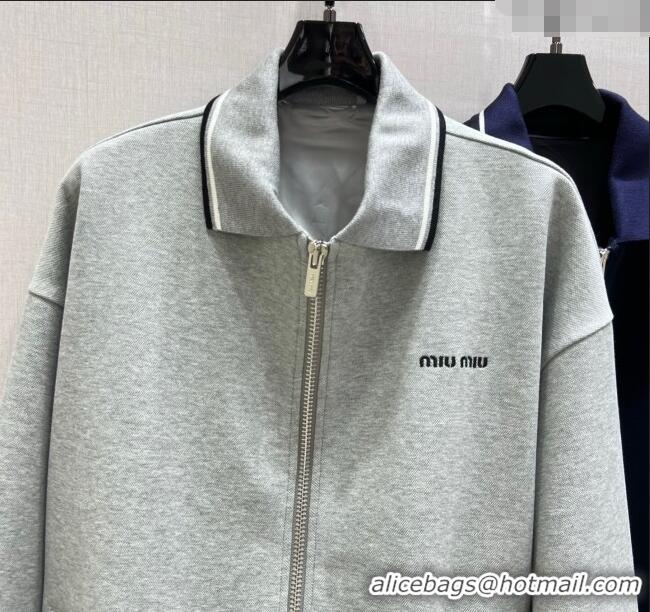 ​Super Quality Miu Miu Jacket 30071 Grey/Blue 2025