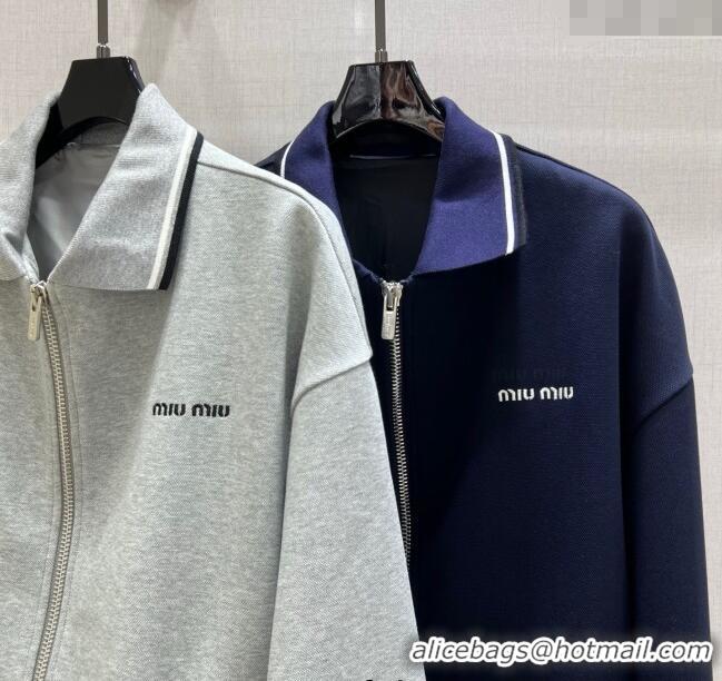 ​Super Quality Miu Miu Jacket 30071 Grey/Blue 2025