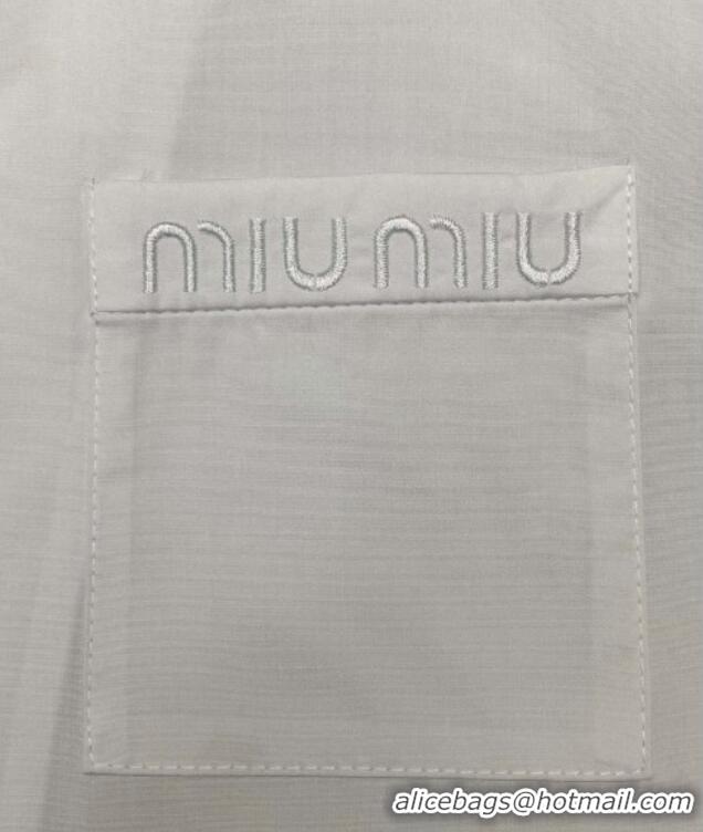 ​Shop Inexpensive Miu Miu Logo Shirt 042909 White 2025