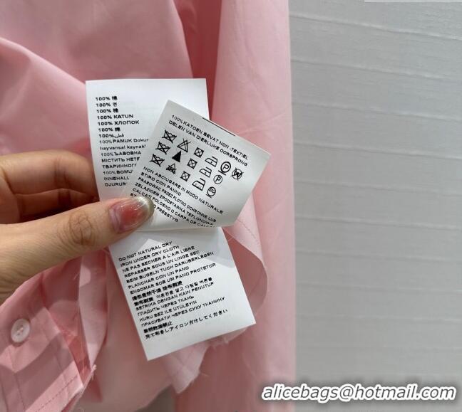 Market Sells Cheap Miu Miu Cotton Shirt 30068 Pink 2025