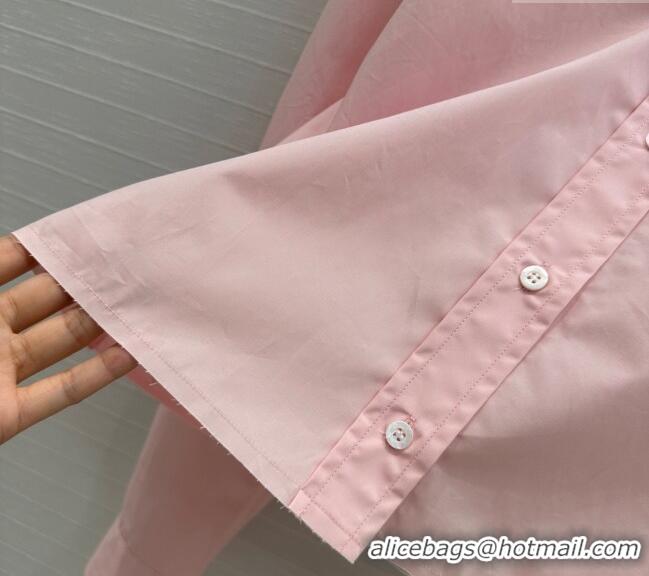 Market Sells Cheap Miu Miu Cotton Shirt 30068 Pink 2025