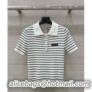 Classic Inexpensive Miu Miu Wool Short-sleeved Sweater M050713 2025