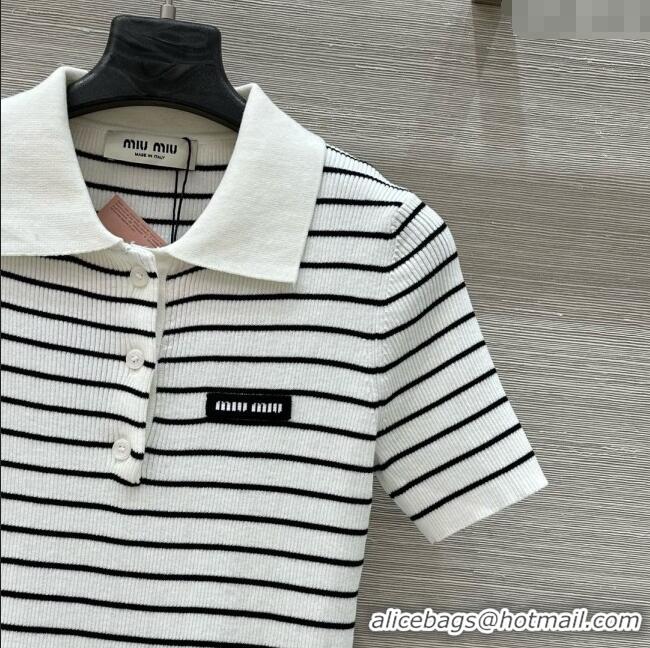 Classic Inexpensive Miu Miu Wool Short-sleeved Sweater M050713 2025