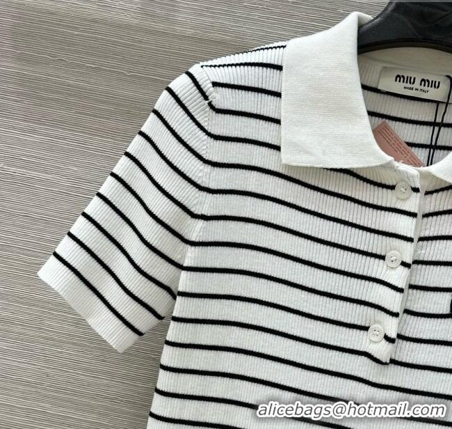 Classic Inexpensive Miu Miu Wool Short-sleeved Sweater M050713 2025