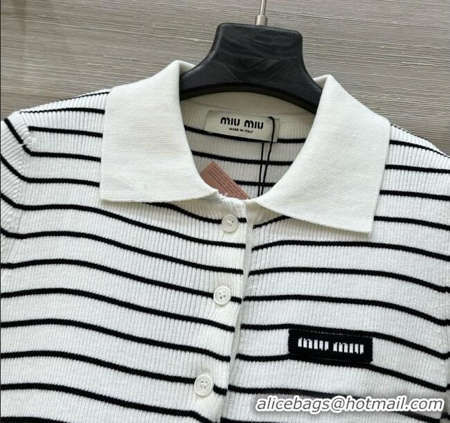 Classic Inexpensive Miu Miu Wool Short-sleeved Sweater M050713 2025
