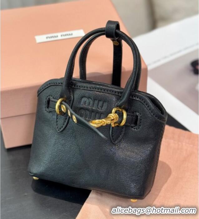 Modern Classic Miu Miu Aventure Pouch Charm 0512 Black 2025
