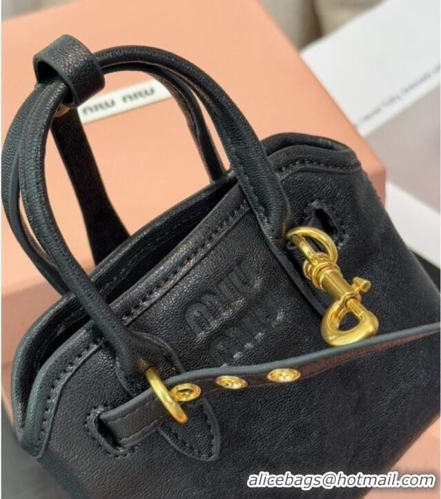 Modern Classic Miu Miu Aventure Pouch Charm 0512 Black 2025