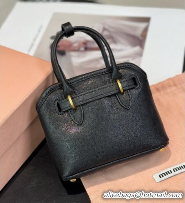 Modern Classic Miu Miu Aventure Pouch Charm 0512 Black 2025