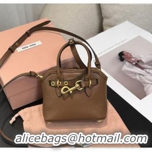 Top Quality Miu Miu Aventure Pouch Charm M0512 Brown 2025
