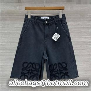 Modern Classic Loewe Denim Shorts L041005 Black 2025