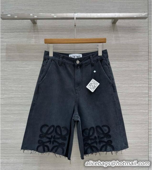 Modern Classic Loewe Denim Shorts L041005 Black 2025