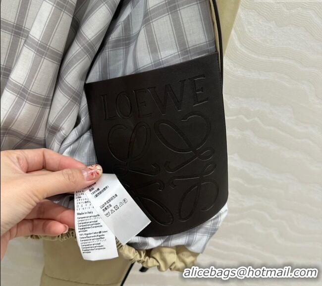 Inexpensive Loewe Cotton and Lambskin Jacket 30009 Beige 2025