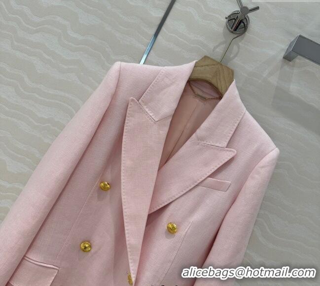 New Release Creation Zimmermann Linen Jacket 0411 Light Pink 2025
