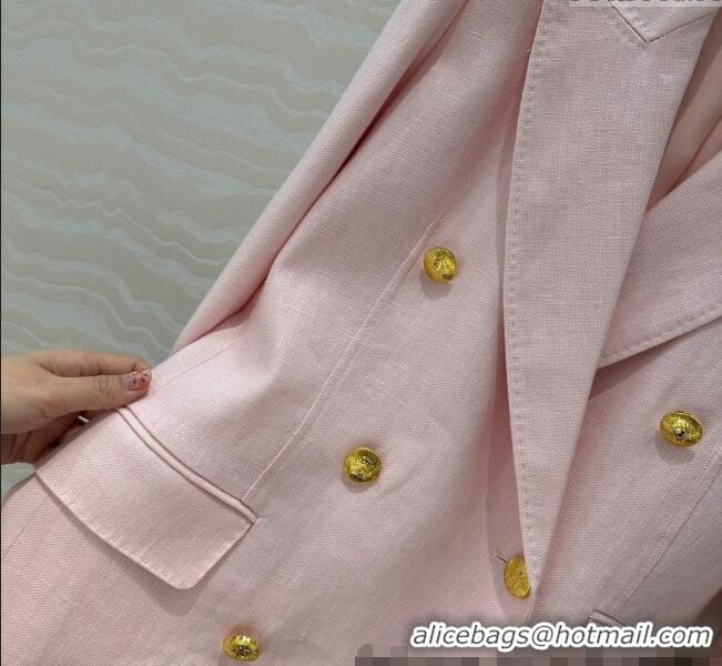 New Release Creation Zimmermann Linen Jacket 0411 Light Pink 2025