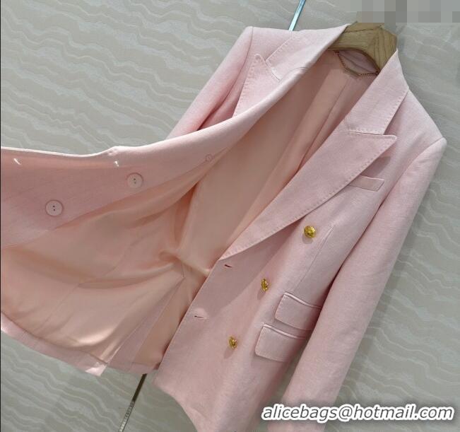 New Release Creation Zimmermann Linen Jacket 0411 Light Pink 2025