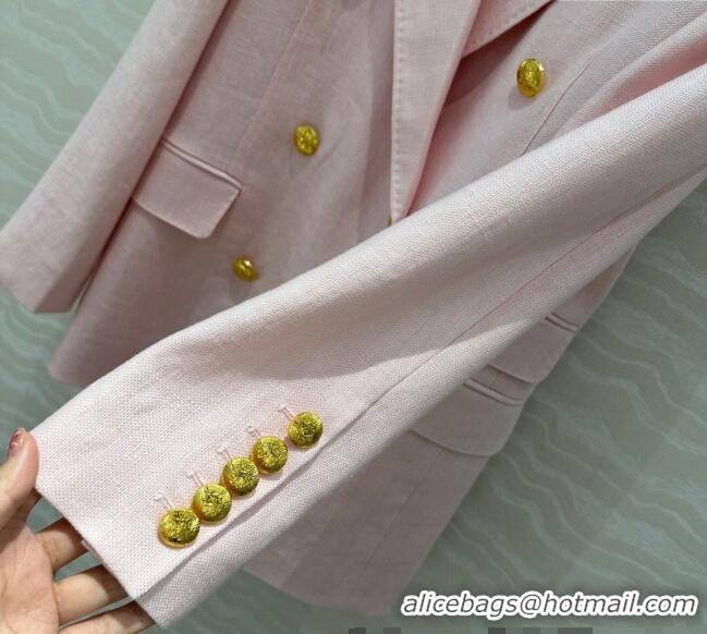 New Release Creation Zimmermann Linen Jacket 0411 Light Pink 2025