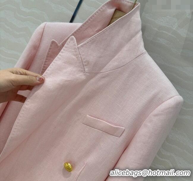 New Release Creation Zimmermann Linen Jacket 0411 Light Pink 2025