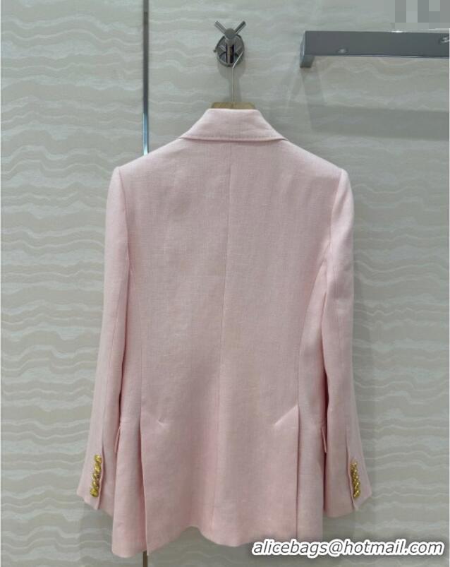 New Release Creation Zimmermann Linen Jacket 0411 Light Pink 2025