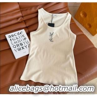 Buy Cheap Saint Laurent Cotton Vest Y0214 White 2025