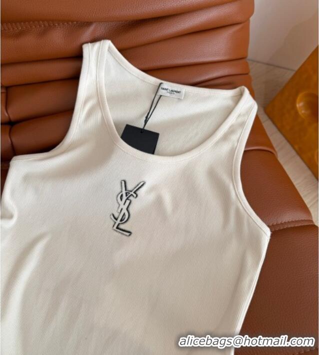 Buy Cheap Saint Laurent Cotton Vest Y0214 White 2025