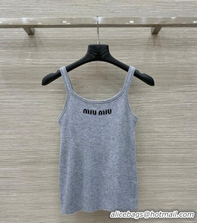 Well Crafted Miu Miu Wool Vest M031113 Grey 2025