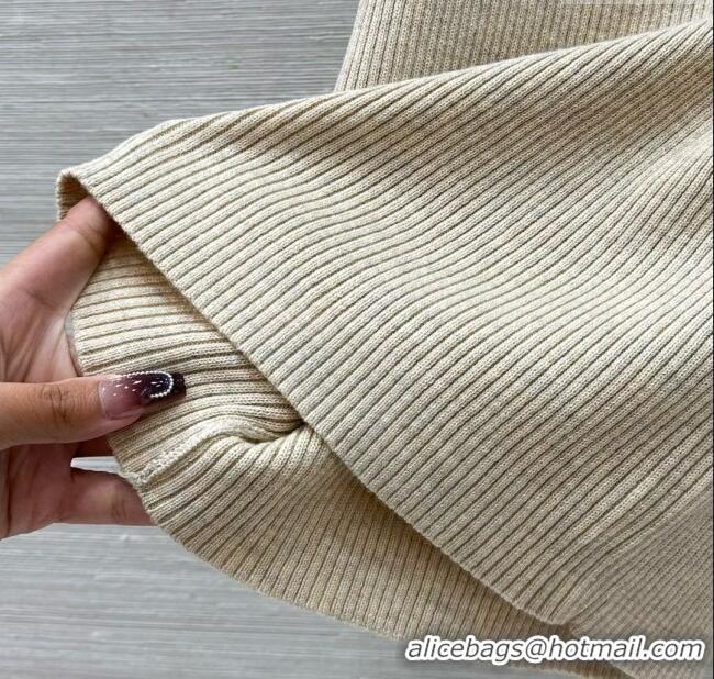Super Quality Miu Miu Wool Vest M031114 Apricot 2025