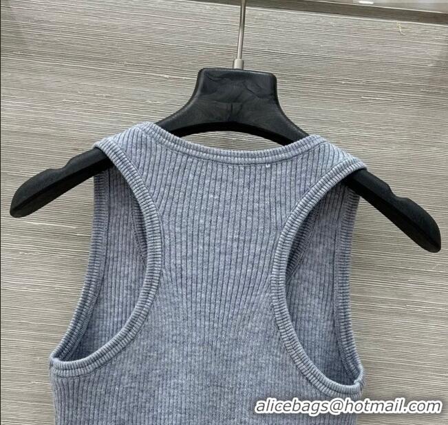 Market Sells Miu Miu Wool Vest M031115 Grey 2025