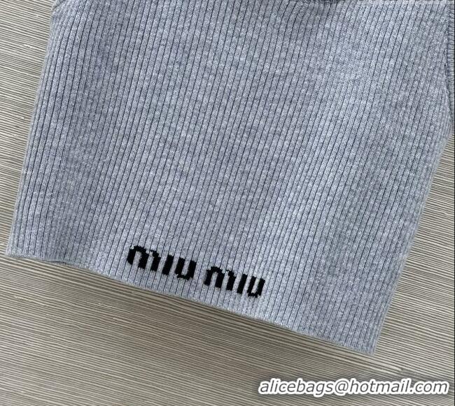 Market Sells Miu Miu Wool Vest M031115 Grey 2025