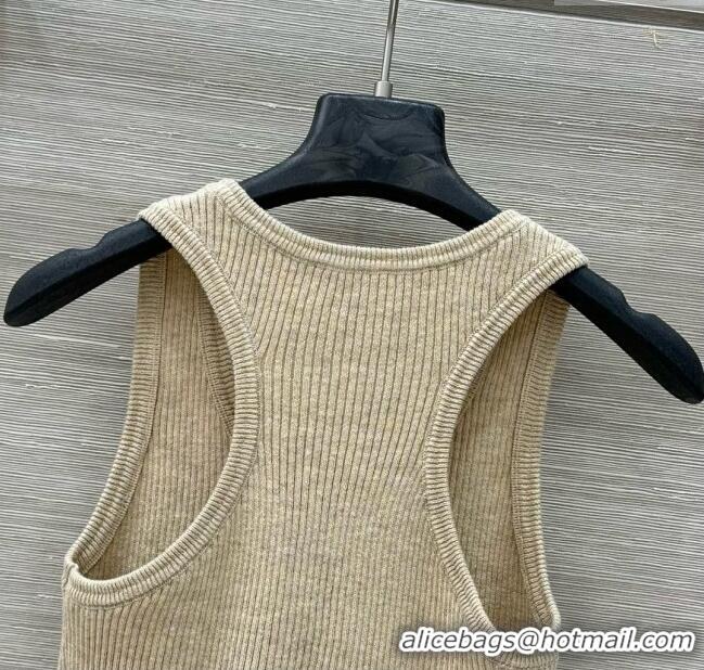 Famous Brand Miu Miu Wool Vest M031116 Apricot 2025