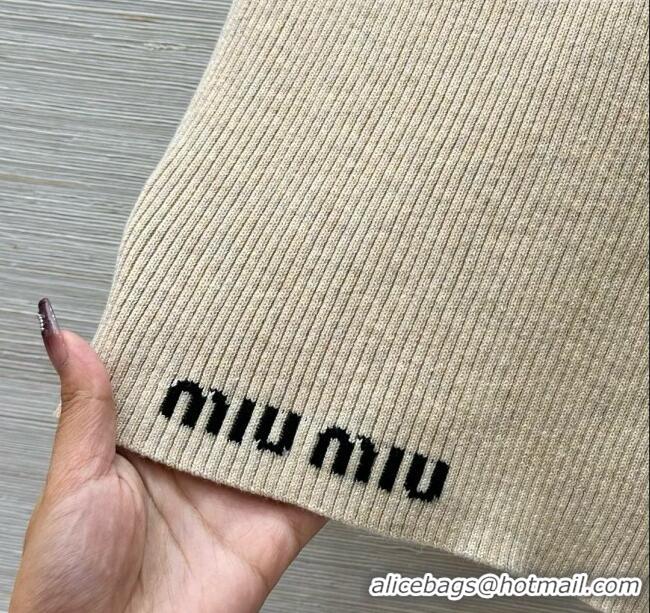 Famous Brand Miu Miu Wool Vest M031116 Apricot 2025