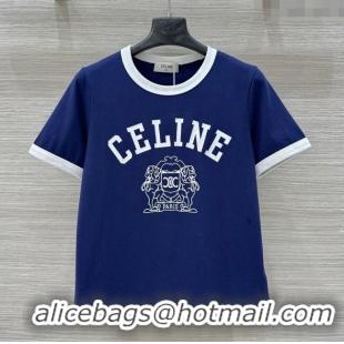 Well Crafted Celine T-shirt C041029 Blue 2025
