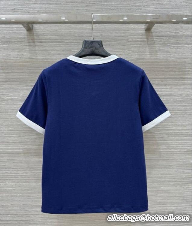Well Crafted Celine T-shirt C041029 Blue 2025