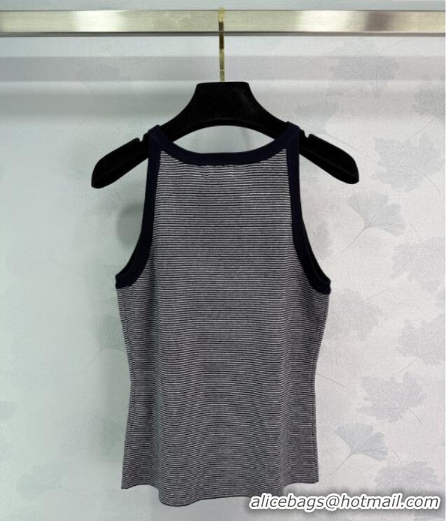 ​Best Discount Celine Wool Striped Vest 30075 Black 2025