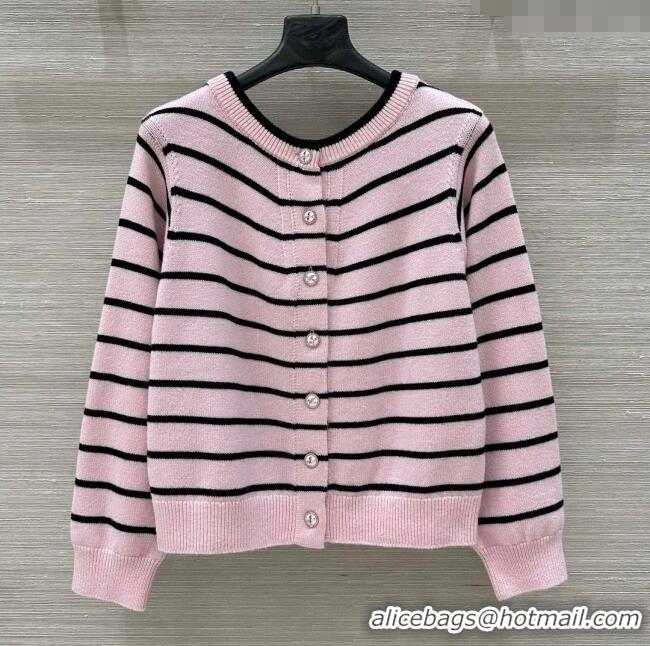 ​Famous Brand Chanel Cashmere Cardigan CH042905 Pink 2025