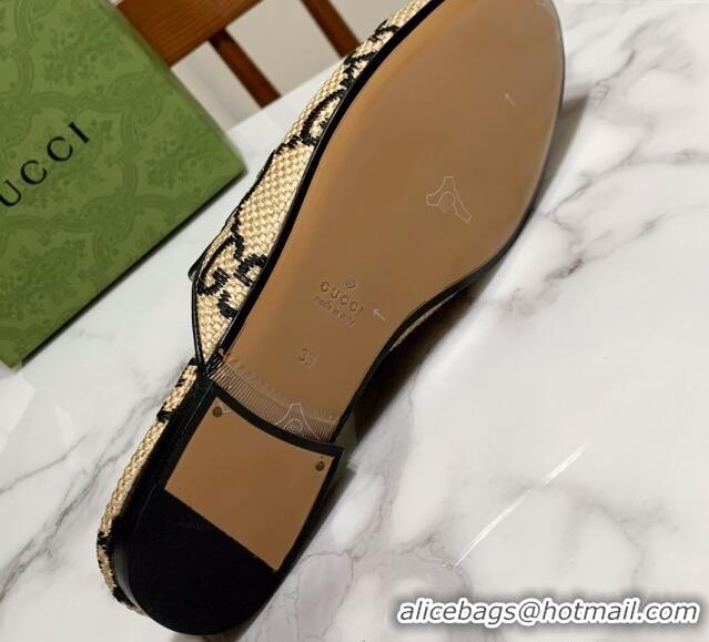 Good Looking Gucci Princetown Jumbo GG Canvas Flat Slippers Beige/Black 2025 557730