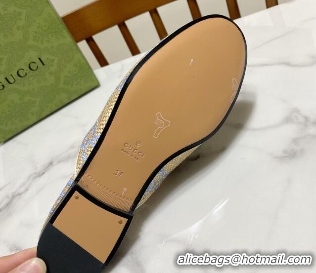 Best Product Gucci Princetown Jumbo GG Canvas Flat Slippers Beige/Purple 2025 557730