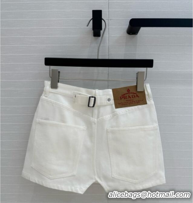 Top Quality Prada Denim Skirt D041020 Beige 2025