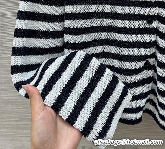 Best Price Prada Striped Cardigans Navy 0410 Blue/White 2025