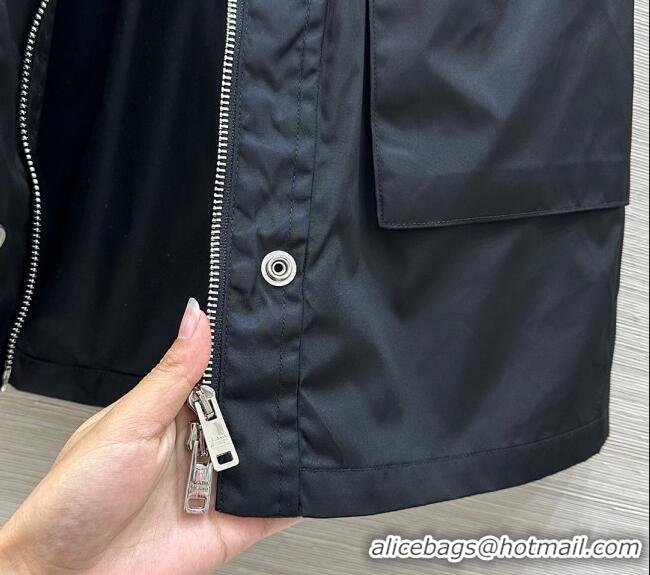 ​Lowest Cost Prada Nylon Mini Skirt 0411 Black 2025