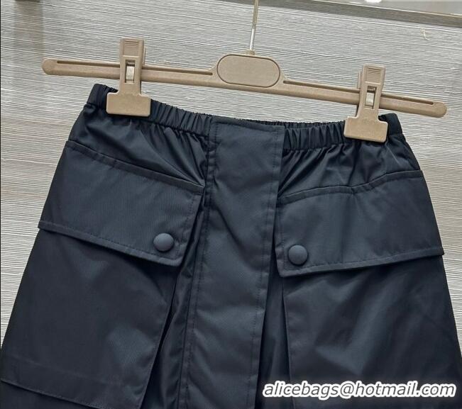 ​Lowest Cost Prada Nylon Mini Skirt 0411 Black 2025